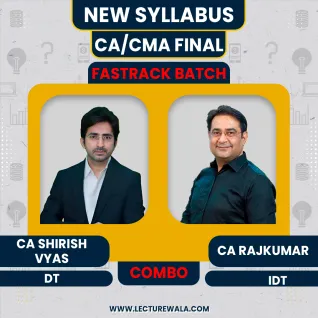 CA Shirish Vyas DT & CA Rajkumar IDT Combo Fastrack Online Classes For CA/CMA Final : Google Drive & Pen Drive Classes. CA Shirish Vyas DT & CA Rajkumar IDT Combo Fastrack Online Classes For CA/CMA Final : Google Drive & Pen Drive Classes.