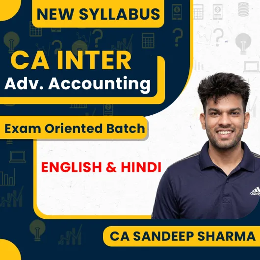 CA Sandeep Sharma Advanced Accounting Exam Oriented Classes For CA Inter