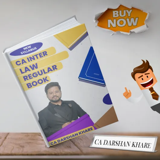 CA Darshan Khare Corporate & Other Law Regular Book Set For CA Inter: Study material.