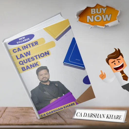 CA Darshan Khare Corporate & Other Law Question Bank For CA Inter: Study material.