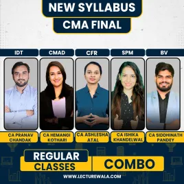 Pranav Chandak Academy Group 4 All 4 Subjects Combo Regular Batch For CMA Final 