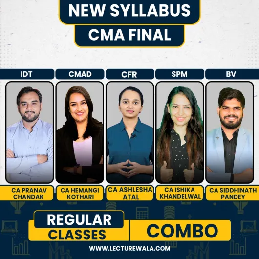 Pranav Chandak Academy Group 4 All 4 Subjects Combo Regular Batch For CMA Final Pranav Chandak Academy Group 4 All 4 Subjects Combo Regular Batch For CMA Final
