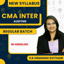 Prof Hemangi Kothari Audit Regular Online Classes For CMA Inter  : Pen Drive / Google Drive Classes