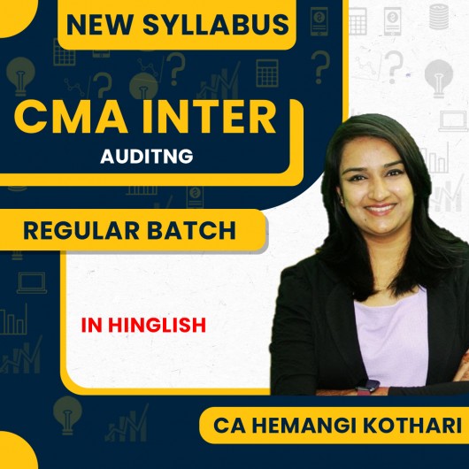 Prof Hemangi Kothari Audit Regular Online Classes For CMA Inter : Pen Drive / Google Drive Classes