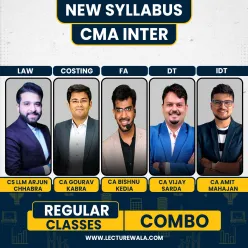  CS Arjun Chhabra, CA Gourav Kabra , CA Bishnu Kedia, CA Vijay Sarda & CA Amit Mahajan Group 1 Regular Combo For CMA Inter