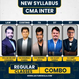  CS Arjun Chhabra, CA Gourav Kabra , CA Bishnu Kedia, CA Vijay Sarda &amp; CA Amit Mahajan Group 1 Regular Combo For CMA Inter