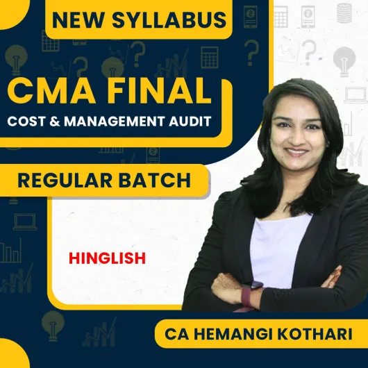  CA Hemangi Kothari Cost & Management Audit Regular Online Classes For CMA Final : Google Drive Classes