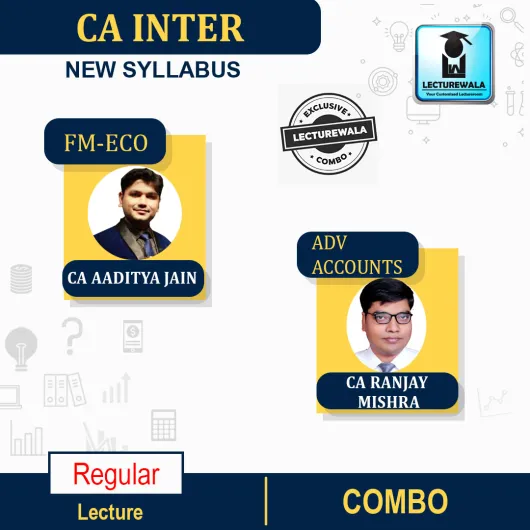 CA Inter Adv Accounting+ FM-ECO New Recording Full Course By CA Ranjay Mishra and CA aaditya jain : Pen drive / online classes.