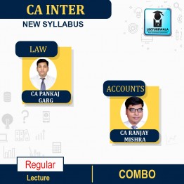 CA Inter Accounts+Law New Recording Full Course : Video Lecture + Study Material By CA Ranjay Mishra And CA Pankaj Garg (For MAY 2022 & Nov 2022)
