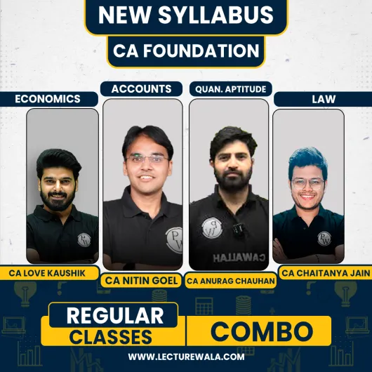 CA Foundation Sampurna Pro (All Subject Combo) ForMay/ Sep2026 By ca wallah