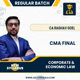CMA Final Corporate & Economic law (New Syllabus 2022) By CA Raghav Goel: Pendrive / Online Classes.