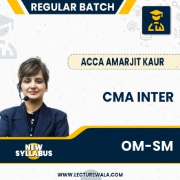 CMA Inter (New Syllabus 2022)  Operations Management & Strategic Management  Ragular Batch By ACCA Amarjit Kaur: Pendrive / Online Classes.