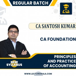 CA Foundation Accounts Regular Course By CA / CMA Santosh Kumar: Pen drive / Online classes.