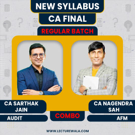 CA Nagendra Sah & CA Sarthak Jain AFM & Audit Combo For CA Final: Online Classes  CA Nagendra Sah & CA Sarthak Jain AFM & Audit Combo For CA Final: Online Classes
