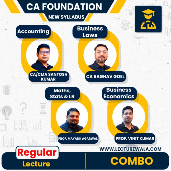 CA Foundation All Subject Combo Regular Batch New Syllabus In English By COC Education: Online Classes.