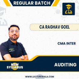 CMA Inter (New Syllabus 2022) Auditing Regular Batch By CA Raghav Goel: Pendrive / Online Classes.