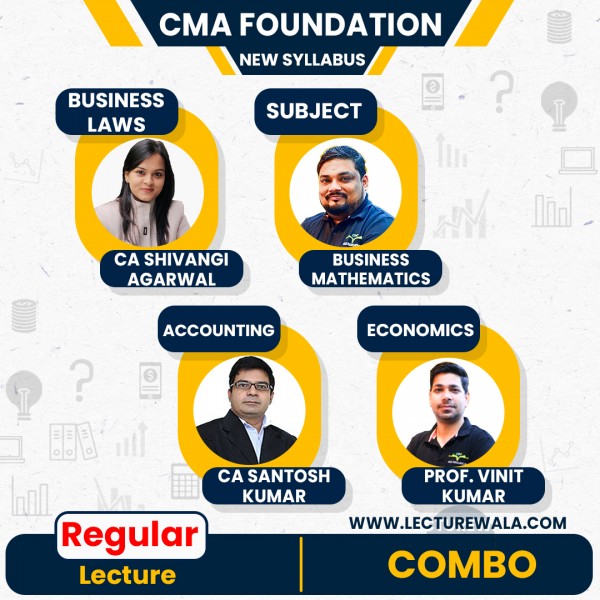 CMA Foundation All Subject Combo Regular Batch New Syllabus By COC Education: Pendrive / Online Classes.