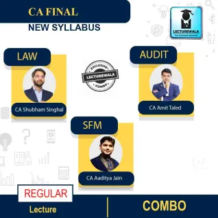 CA Final SFM,AUDIT & LAW Combo Regular Course New Syllabus By CA Aaditya Jain and CA Shubham Singhal And CA Amit Tated : Pen Drive / Online Classes CA Final SFM,AUDIT & LAW Combo Regular Course New Syllabus By CA Aaditya Jain and CA Shubham Singhal And CA Amit Tated : Pen Drive / Online Classes