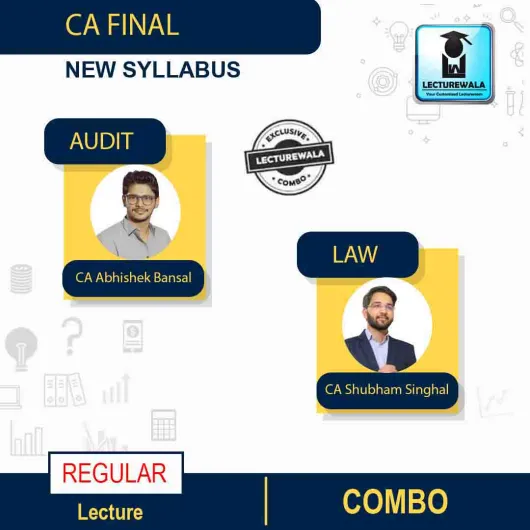 CA Final Audit & Law New Syllabus Regular Course By CA Shubham Singhal And CA Abhishek Bansal :Pen Drive / Online Classes