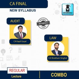 CA Final  Law AND Audit New Syllabus Regular Course : Video Lecture + Study Material By CA Shubham Singhal And CA Kapil Goyal  (For NOV 2022)