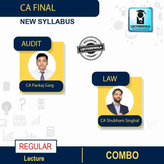 CA Final Law & Audit New Syllabus Regular Course By CA Shubham Singhal And CA Pankaj Garg: Pendrive / Online Classes.