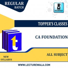 CA Foundation All Subject New Syllabus Recording Batch Regular Course : Video Lecture + Study Material By Topper Classes (For MAY & NOV 2022)