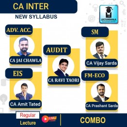 CA Inter Group - 2 All Subjects Combo Live + Recorded Regular Course : Video Lecture + Study Material By V Smart (For  Nov 2022 & May 2023  )