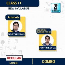 Class 11 Account, Eco & Business Studies Regular Course : Video Lecture + Study Material By CA Santosh Kumar &  Prof. Vinit Kumar(For  March 2023)