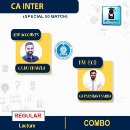 CA Inter Advanced Accounts & FM - ECO Combo   Full ( Special 50 Batch ) Recorded Regular Course : Video Lecture + Study Material By CA Jai Chawla CA PRASHANT SARDA (For Nov 2022)