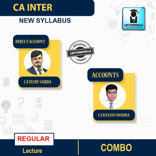 CA Inter Direct Tax & Accounts Combo Regular Course By CA Vijay Sarda & CA Ranjay Mishra : Pen Drive / Online Classes