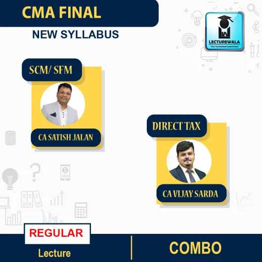 CMA FINAL REGULAR COURSE COMBO SCM/ SFM/ DIRECT TAX BY CA SATISH JALAN AND CA VIJAY SARDA 20A : PEN DRIVE / ONLINE CLASSES