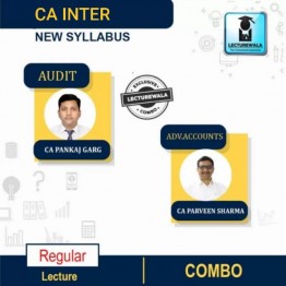 CA INTER  Adv. Accounting  & Audit . Regular Course  By CA PARVEEN SHARMA & CA Pankaj Garg  :Pen Drive / Online Classes