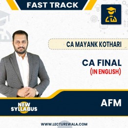 CA Final AFM Fast Track (In English) By CA Mayank Kothari : Pen Drive / Online Classes