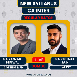 CA Ranjan Periwal &amp; CA Rishabh Jain Costing FM &amp; Audit Regular Online Combo Classes For CA Inter