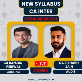 CA Ranjan Periwal &amp; CA Rishabh Jain Costing &amp; Audit Regular Online Combo Classes For CA Inter