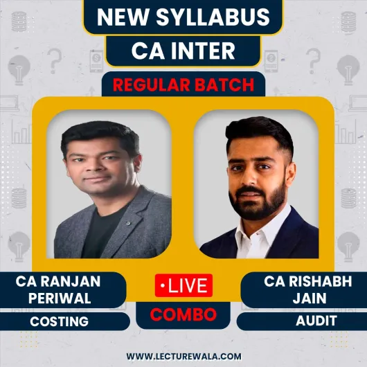 CA Ranjan Periwal & CA Rishabh Jain Costing & Audit Regular Online Combo Classes For CA Inter