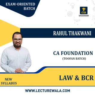 CA Foundation Law & BCR TOOFAN Exam-Oriented Batch Face-to-Face Batch by Rahul Thakwani June 2023 Exam. CA Foundation Law & BCR TOOFAN Exam-Oriented Batch Face-to-Face Batch by Rahul Thakwani June 2023 Exam.