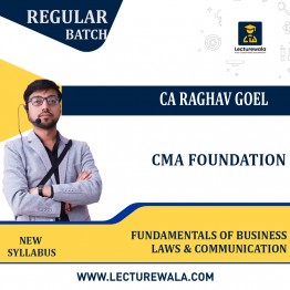 CMA Foundation Fundamentals Of Business Laws & Business Communication Regular Course New Syllabus By CA Raghav Goel: Pendrive / Online Classes.