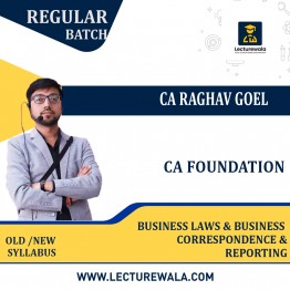 CA Foundation Business Laws And Business Correspondence And Reporting Regular Course By CA Raghav Goel: Pendrive / Online Classes.