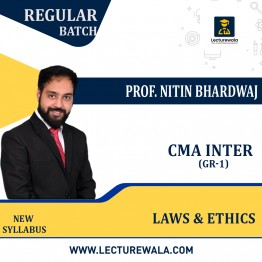 CMA Inter Gr-1 Laws & Ethics Regular Course New Syllabus By Prof. Nitin Bhardwaj: Pendrive / Online Classes.