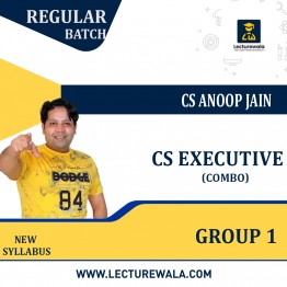 CS Executive Group 1 Combo New Syllabus Regular Course by CS Anoop Jain: Online Classes.