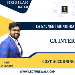 CA Inter Cost Accounting New Syllabus Regular Course By CA Navneet Mundhra: Pen Drive / Google Drive.