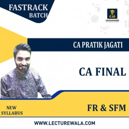 CA Final FR Fastrack & Sfm Regular Combo Batch  By CA Pratik Jagati : Pen Drive / Online Classses