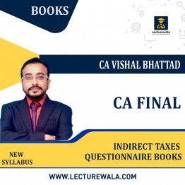CA Final Indirect Taxes Questionnaire Books Set By CA Vishal Bhattad : Study Material.