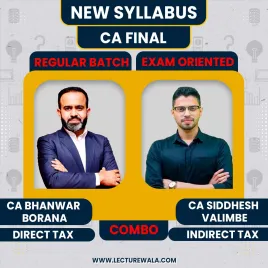 CA Final DT( Regular Batch ) &amp; IDT (Exam Oriented) For Nov 2026 by CA Bhanwar Borana &amp; CA Siddhesh Valimbe