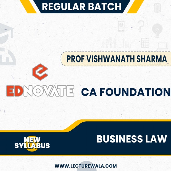 Prof Vishwanath Sharma Business Law Regular Online Classes For CA Foundation: Online Classes.
