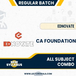 Ednovate All Subject Combo Regular Online Classes For CA Foundation: Online Classes.