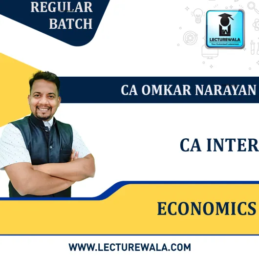CA Inter Economics Regular Course By Omkar Narayan: Pendrive / Online Classes.