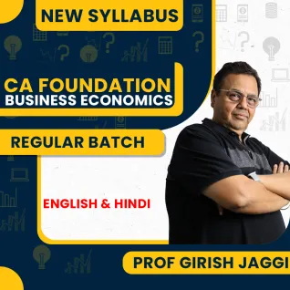 Prof Girish Jaggi Business Economics Regular Online Classes For CA Foundation: Online Classes. Prof Girish Jaggi Business Economics Regular Online Classes For CA Foundation: Online Classes.