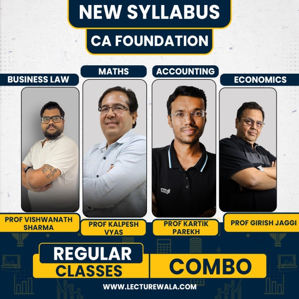 Ednovate All Subject Combo Regular Online Classes For CA Foundation: Online Classes.